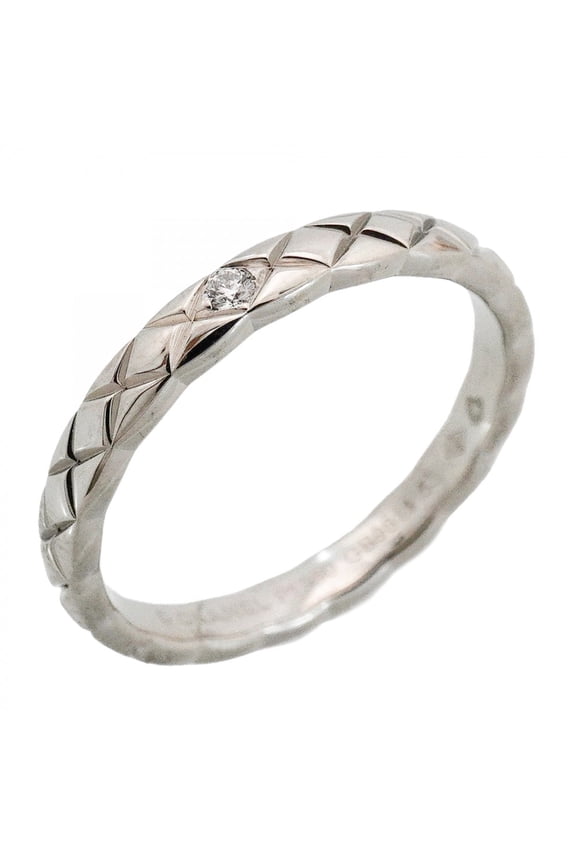 Pre-Owned Chanel Coco Crush Ring, 1PD Diamond, Pt950 Platinum, Size #55, Women's