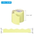 thumbnail image 2 of Uxcell 2.24"x32.8Ft Bulletin Board Border,Scalloped Trim Strips Wall Decor,Light yellow, 2 of 6