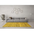 thumbnail image 3 of Ahgly Company Machine Washable Indoor Rectangle Abstract Yellow Modern Area Rugs, 8' x 12', 3 of 4