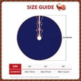thumbnail image 4 of Halloween Christmas Tree Skirt - navy-blue 48 Inches Christmas Tree Skirt for Halloween Holiday Indoor Home Christmas Tree Decorations with Three Ribbons, 4 of 7