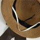 thumbnail image 5 of Sombreros de mujer de color sólido de moda lindo sombrero de sol con lazo sombrero de pescador sombrero de playa sombrero de poliéster para mujer, 5 of 5