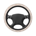 thumbnail image 3 of Disketp White Goose Elastic Microfiber Steering Wheel Cover for Truck,SUV,Cars,Universal 15 inch,Anti-Slip, 3 of 8