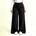 thumbnail image 4 of cocolona Womens Casual Loose Plus Size Yoga Pants Elastic Waist Straight Wide Leg Workout Pants with Pockets, 4 of 5