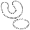 thumbnail image 1 of Mens 24 In. Necklace Chain And 8.5 In. Bracelet, 1 of 1