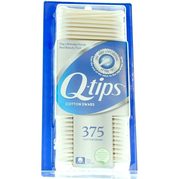 Q-tips Swabs 375 Each (Pack of 6)