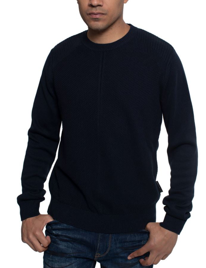Argyle Culture Modified Cable Sweater Medium Black 