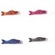 thumbnail image 1 of 4pcs 55cm / 70cm Bandera Japonesa De La De Serpentín De Pescado Baoblaze Bandera de viento Streamer Koinobori, 1 of 8