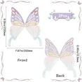 thumbnail image 2 of 2Pcs Butterfly Embroidered Patches Iron on Purple Embroidery Lace Trim Applique Butterflies Pearl Beaded Sew on Repair Appliques Bulk for Sewing Making Crafts Dresses Party Home Decor Supply, 2 of 9