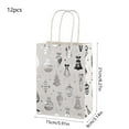 thumbnail image 3 of CuiLiyq 12 Pcs Christmas White Gift Bags with Silver Bronzing, Christmas Wrapping Bags with Handles, Xmas Gift Bags for Holiday Party Favors and Decor Supplies (Christmas Balls), 3 of 6