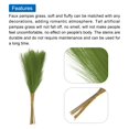 thumbnail image 4 of Uxcell 20Pcs  Pampas Grass,21" Fake Pampas Grass for Wedding Decoration,Grass green, 4 of 7