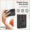 thumbnail image 5 of Allytech for Samsung Galaxy A23 5G/4G Phone Case, Drop Protection Non-Slip Fall-Proof Anti-Fingerprint Flexible Finger Ring Buckle Kickstand Rugged Heavy Duty Phone Cover for Samsung A23, Black, 5 of 7