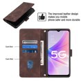 thumbnail image 3 of Compatible with OnePlus Nord N300 Classic Embossed PU Leather Case with Card Holder Shockproof Cover, 3 of 5