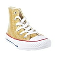 thumbnail image 2 of Converse Chuck Taylor All Star Hi Kids' Shoes Gold/Enamel Red/White 663625c, 2 of 6