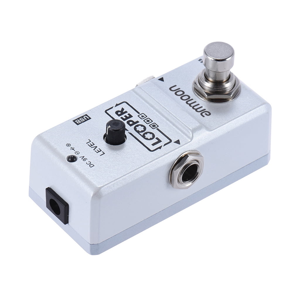 Sorven Electric Guitar Effector AP-09 Nano Loop Electric Guitar Effect Pedal Looper True Bypass Unlimited Overdubs 10 Minutes Recording with USB Cable