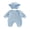 Blue, variant on RUINIXCW Newborn Baby Girl Hospital Coming Home Outfit Infant Baby Girl Spring Fall Winter Clothes Heart Romper Ruffled Trim Jumpsuit Hat 2 Pcs Set