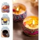 thumbnail image 4 of Set de 8 Velas Aromaticas Decorativas Bluelander de 2.2 Oz, (Olor Higo, Gardenia, Violeta, Persimón Japonés), 4 of 5