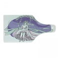 thumbnail image 1 of Bridal Shower Cutting Board, Bride Party Themed Image with Swings Florals Wedding Celebration, Tempered Glass Cutting and Serving Board, Wine Bottle Shape, Purple and Pale Pink, by Ambesonne, 1 of 1
