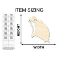 thumbnail image 2 of Unfinished Wood Barbuda Country Shape - Caribbean Craft - up to 46" DIY 12" / 1/4", 2 of 4