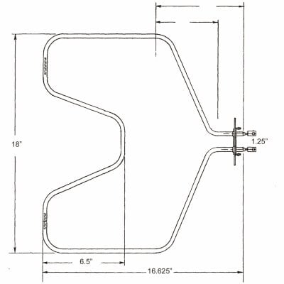Élément de Cuisson pour Four, 2585 Watts 7502