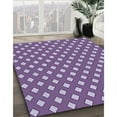 thumbnail image 3 of Ahgly Company Machine Washable Indoor Square Transitional Purple Mimosa Purple Area Rugs, 7' Square, 3 of 7