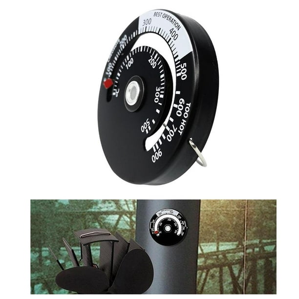 Thermomètre magnétique pour poêle à bûche Thermomètre supérieur pour poêle  à bois 