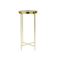 thumbnail image 3 of Atlantic Ritz Accent Side Table with Glass Top, 24" Tall, Gold, 3 of 15