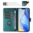 thumbnail image 5 of Allytechgroup PU Leather Wallet Case for Apple iPhone 16, Slim Folio Cover with Magnetic Closure RFID Blocking 3 Card Slots & Cash Pocket Protective Shockproof Flip Stand Case, Darkgreen, 5 of 10