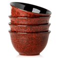 thumbnail image 1 of Soup Bowls Hasense Ceramic, 1,2 L, juego de 4 unidades, regalo de Navidad rojo, 1 of 7