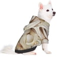 thumbnail image 2 of Honeii Starfishes On Seashells Print Small Dog Hoodies Pet Hooded Sweatshirts Fall Winter Puppy Cat Sweaters Warm Clothes for Small Dogs Outfits Costume-Medium, 2 of 7