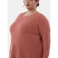 thumbnail image 4 of Terra & Sky Women’s Plus Thermal Tunic Top, Sizes 0X-4X, 4 of 5