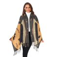 thumbnail image 3 of FORMRS Womens Scarf Winter Soft Long Big Warm Shawls Wrap Tassel Scarves, Orange Halloween Cat, 3 of 9