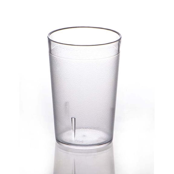 SOFTGAS 8 oz Plastic Cup Break Resistant Drinking Glasses Reusable Clear Cup Stackable Shatterproof Drink Tumblers for Cafe Restaurant Grade Party Catering Supplies(12 Pack)