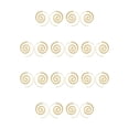 thumbnail image 3 of Qarigey Earrings Round Stylish Spiral Ear Dangling Gold Exaggerated Dangle Jewelry Earring for Women Party Wedding Decoration Oro 10piezas Qarigey CBP502458, 3 of 5