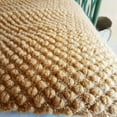 thumbnail image 4 of Knitted Throw Blanket with Tassels Bubble Textured Lightweight Throws for Couch Cover Home Decor (Caramel, 50x60), 4 of 5