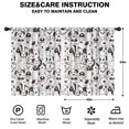thumbnail image 2 of Blackout Kids Curtains,Cute Black and White Cartoon Line Drawing Dog Childrens Insulated Curtains Set Of 2,Bedroom Essentials,Toddler Room Decor 42"x54"(106x137cm), 2 of 4