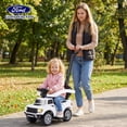 thumbnail image 4 of Gymax 3-In-1 Licensed Ford Stroller Sliding Walking Car w/Horn Sound LED Headlights White, 4 of 10