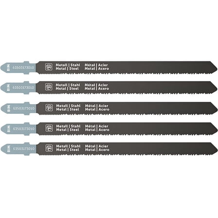 Fein 4-3/8 Inch 16-25 Tpi Bimetal Jigsaw Blades, 5 Pack