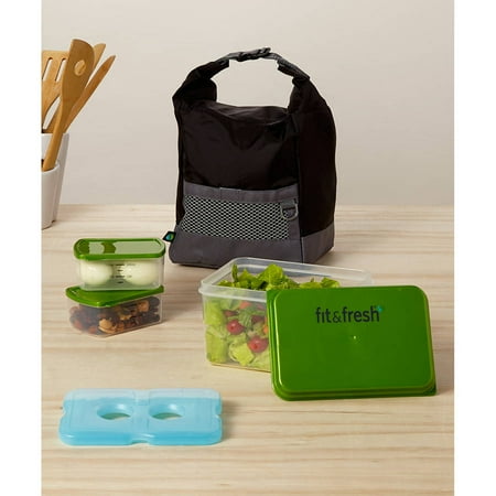 Sporty Insulated Lunch Bag with Ice Pack