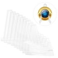 thumbnail image 4 of ROSENICE 10Pack Mini Stand Acrylic Badge Display Stands Triangle Shape for Coins Business Counters Office Organization, 4 of 8