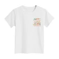 thumbnail image 6 of Gubotare Kids Blouses Girls Girls' T Shirt Kids' Casual Tops Short Sleeve Loose Soft Blouse (White,Size 9-10 Years), 6 of 6