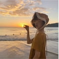 thumbnail image 2 of SikaFu French Lace Lace Lace Korean Version Loli Sunshade Straw Hat For Women, Summer Small, Fresh, Sweet, Cute Strap Fisherman Hat, 2 of 7
