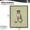 thumbnail image 4 of Stupell Industries Contemporary Boxer Beach Day Brown Floating Frame Canvas Art, 25 x 31, by Sadie Harper, 4 of 8