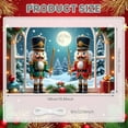 thumbnail image 2 of Nutcracker Design Christmas Banner Christmas Themed Nutcracker Display Red Green Color Snowy Scene Holiday Backdrop for Christmas Party Winter Celebration Home Decor, 2 of 9