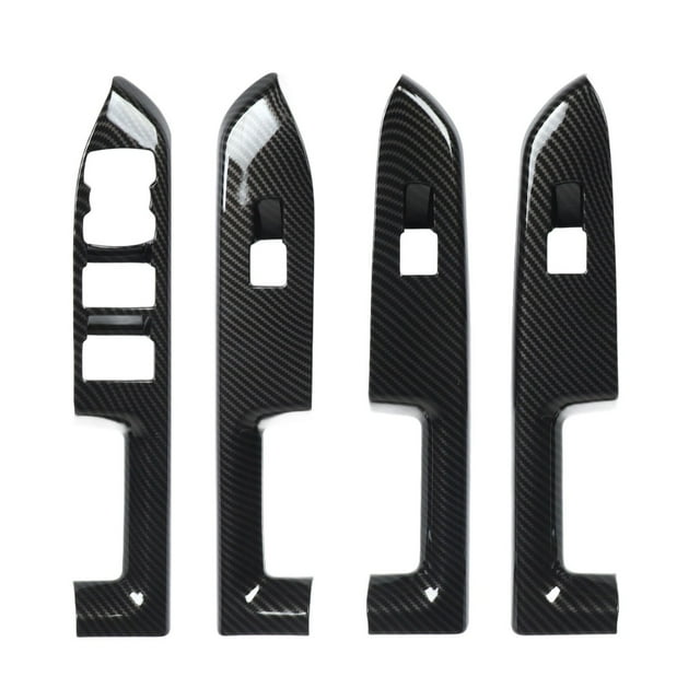 Window Lifter Switch Cover Kit,4 Pcs Door Window Window Glass Lift Button Decoration Cover Window Control Switch Cover Highly Versatile