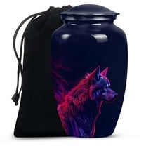 SUBSH Wolf Urn for Ashes Adult Male - Urn for Ashes - Cremation Urns - Urns for Human Ashes - Urn for Ashes for Mom - Urn for Cremation - Urn for Ashes for Women - Urn - Urns for Ashes (10 INCH)