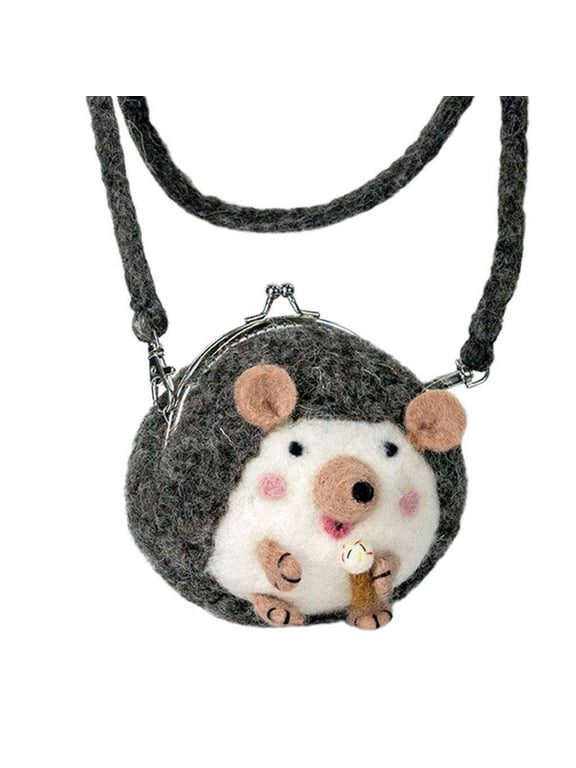 Critter Purse Harper Hedgehog Wild Woolies