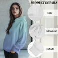 thumbnail image 6 of COEQINE Sweatshirts Pullover Oversized Long Sleeves Women's Hoodies Casual Wear Loose Comfy Fit Cozy Lightweight Blue Gradient Hooded Sweatshirt Fashion Y2K Outfits Clothes, S, 6 of 7