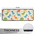 thumbnail image 5 of Dinosaur and Flower Beige Pattern Anti Fatigue Kitchen Rugs Set Of 2, Non Slip Washable Decorative Floor Mats for Sink Laundry and Home Use, 17"x47", 5 of 5