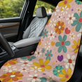thumbnail image 4 of XYZCANDO Flowers Pattern Print Sweatproof Car Seat Cover Towel, Anti-Slip Easy Install Machine Washable Towel Cover for SUV Cars, 4 of 11