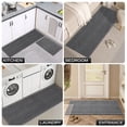 thumbnail image 5 of Kitchen Rugs Sets of 2 YEERSWAG 22"x 30"+ 22"x48“ Runner Rugs for Kitchen, Washable Kitchen Mat Soft Comfort Floor Mat Polypropylene Non-Slip Rug for Kitchen Hallway Office Sink Laundry, 5 of 8